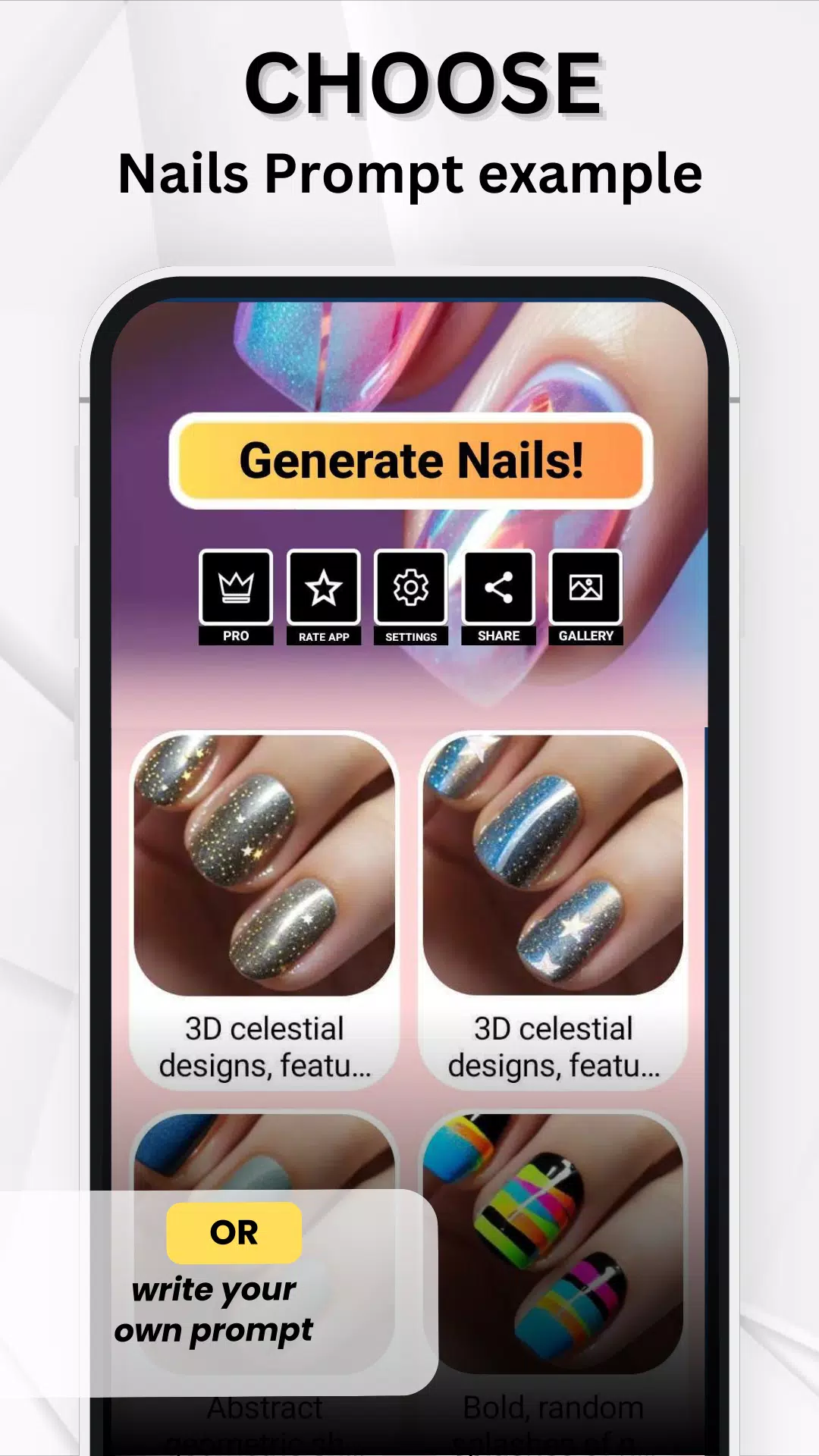 Try Nails-AI Fake Nail Designs स्क्रीनशॉट 1