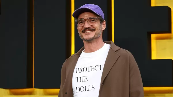 Pedro Pascal speaking at an event