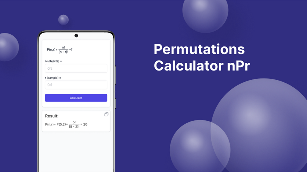 Permutations Calculator स्क्रीनशॉट 2