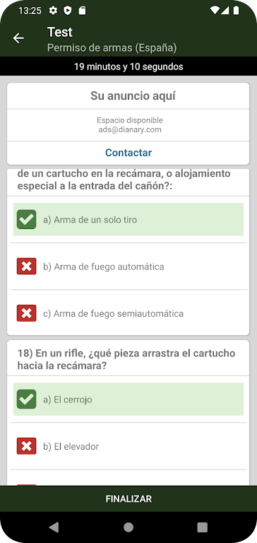 ExamenesCazador.com 螢幕截圖 3