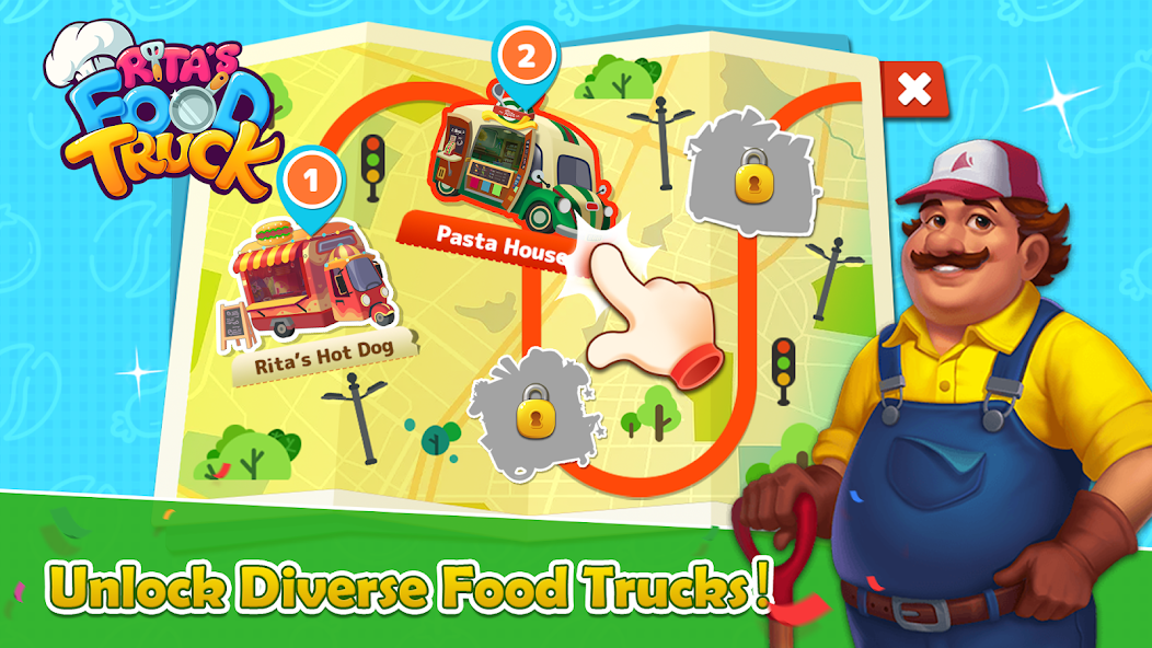 Rita's Food Truck:Cooking Game Mod Tangkapan skrin 1