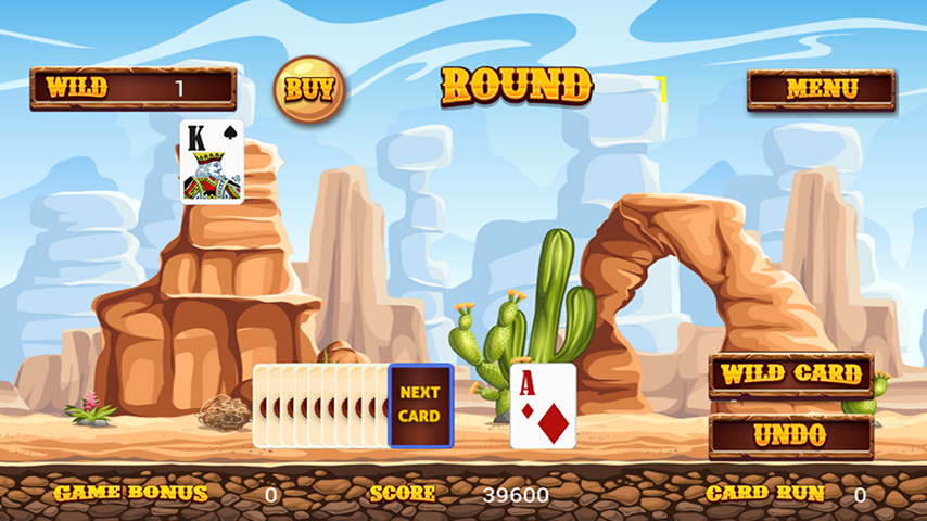 Wild West Tri Peaks Solitaire Screenshot 1