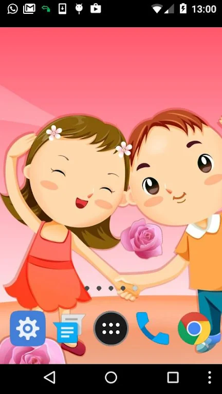 cartoon love wallpaper 螢幕截圖 1