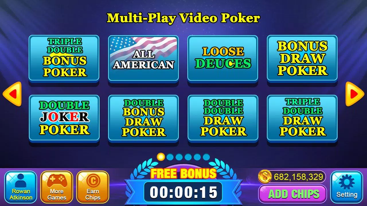 Video Poker Games - Multi Hand Captura de tela 1