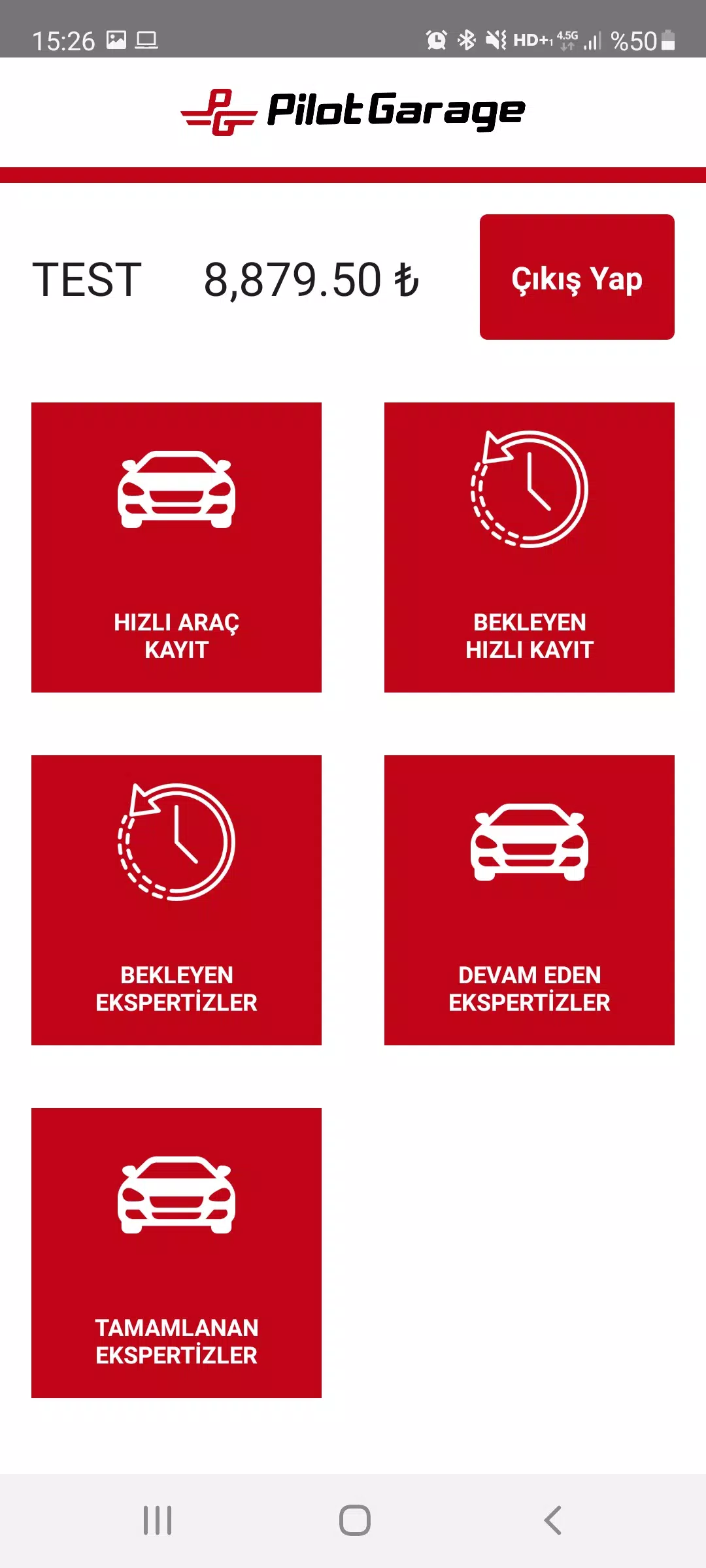 Pilotgarage Usta Uygulaması Screenshot 0