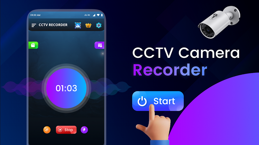 CCTV Camera Video Recorder App ภาพหน้าจอ 0