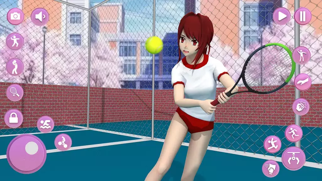 Anime School Girl Simulator 3D 螢幕截圖 1