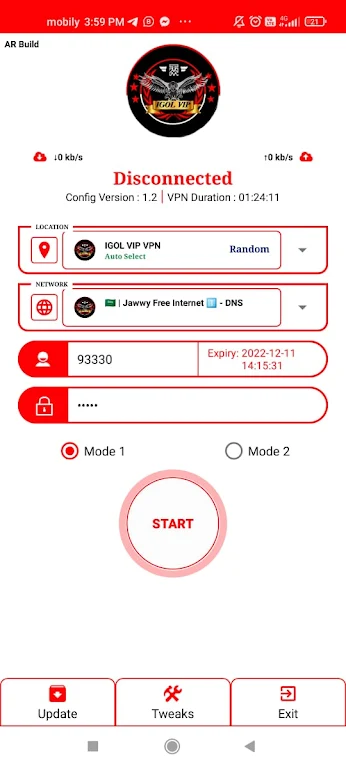 IGOL VIP - VPN Zrzut ekranu 2