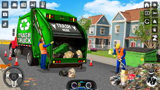 Trash Truck Games Simulator 3D Screenshot 0