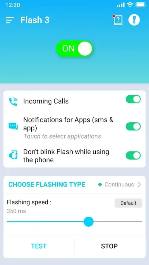 Flash Notification On Call (Flash Alerts 3) Скриншот 3