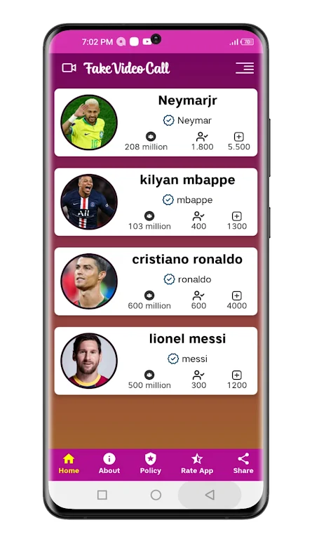 Messi ronaldo neymar calling Capture d'écran 3