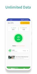 Dot Vpn - Unlimited Data स्क्रीनशॉट 1