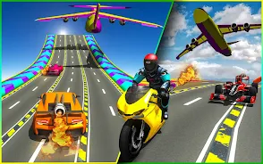 Rocket Car Racing Stunts Screenshot 2