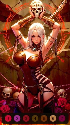 Halloween Witch Coloring Games Tangkapan skrin 1