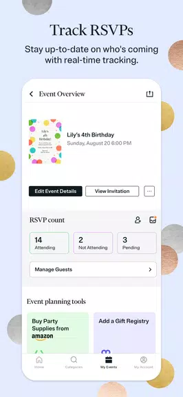 Evite: Email & SMS Invitations Tangkapan skrin 2