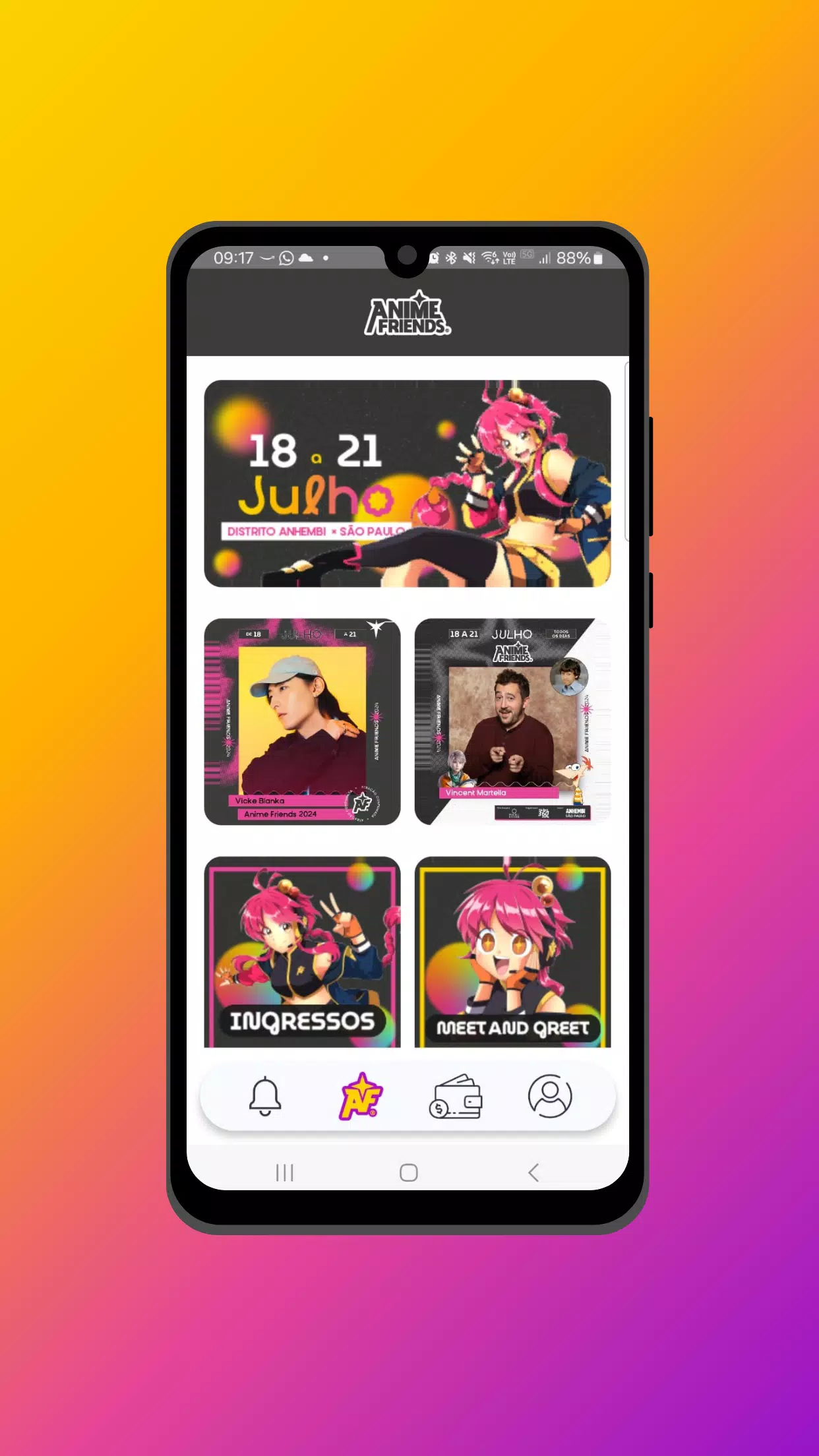 App Anime Friends Captura de pantalla 1