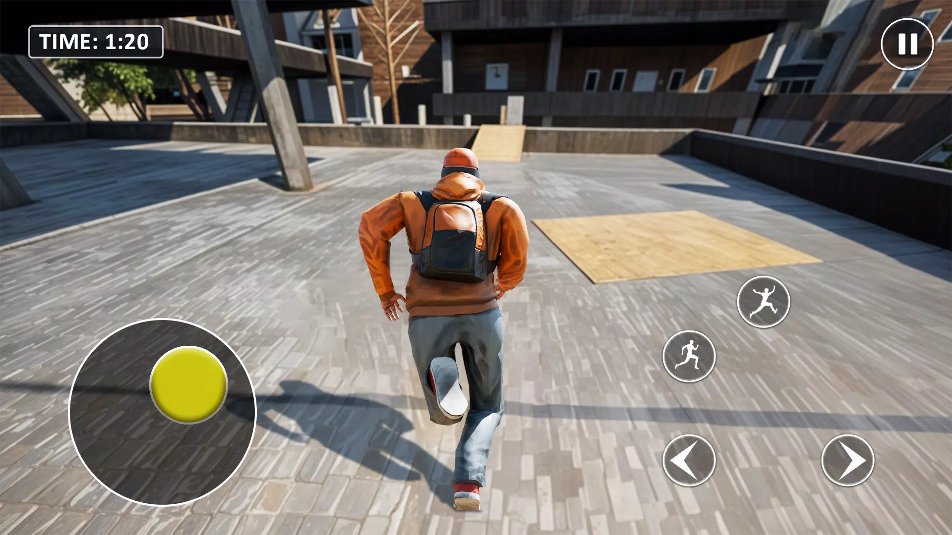 Go Up Rooftop Run Parkour Game ภาพหน้าจอ 1