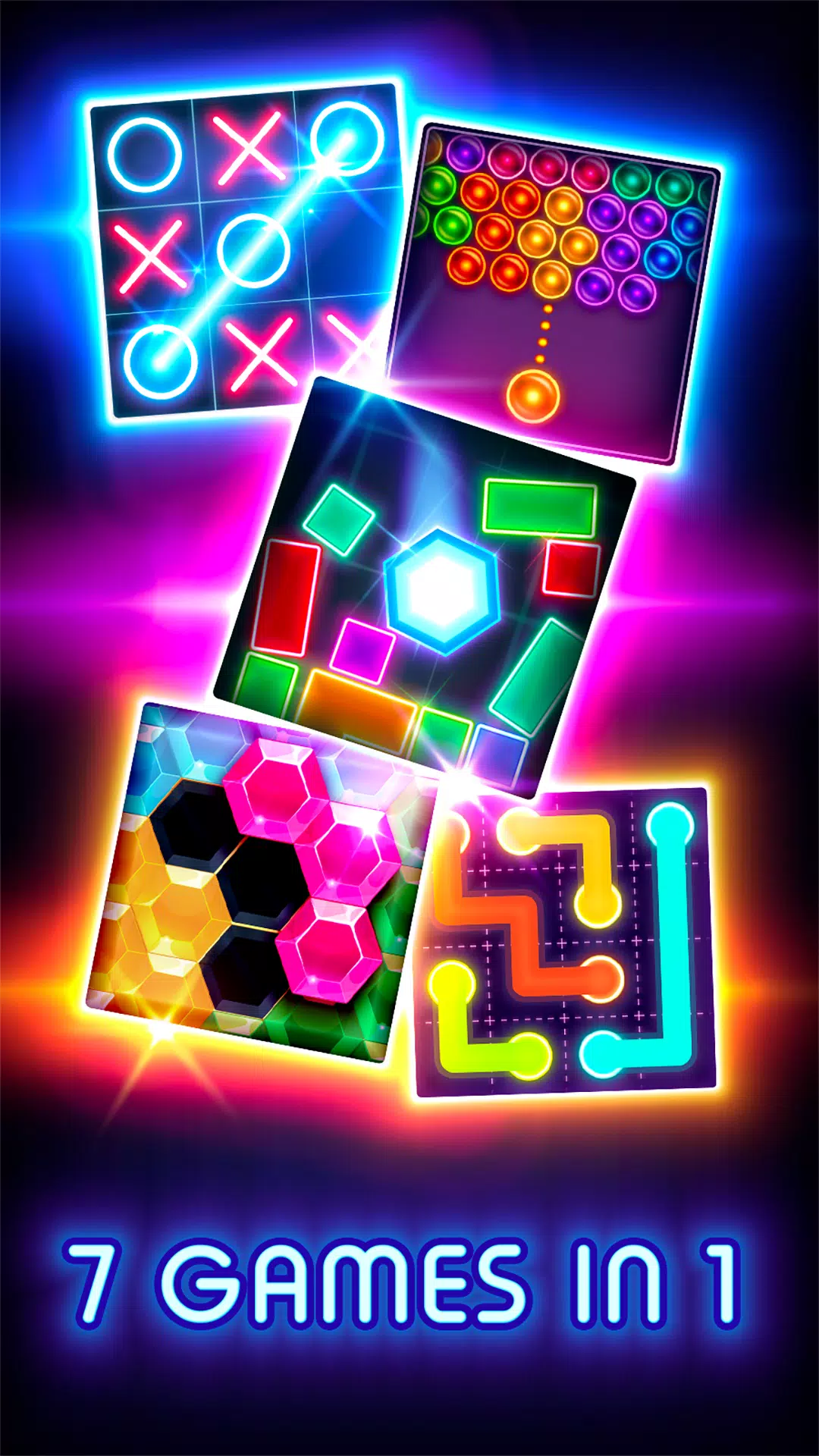 Tic Tac Toe Glow: 2 Players Screenshot 2