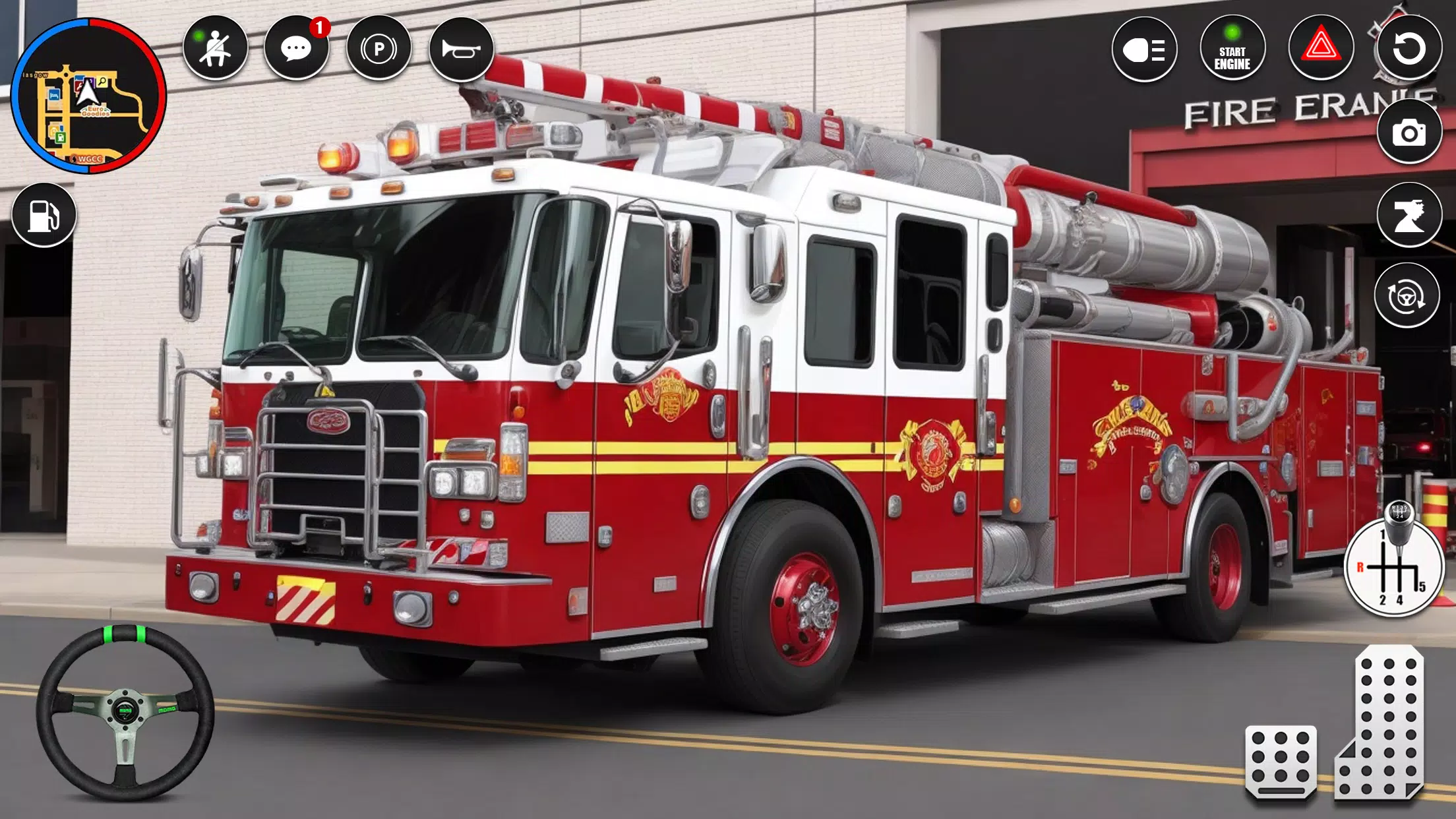 Fire Truck Rescue Sim Games 3d ภาพหน้าจอ 2