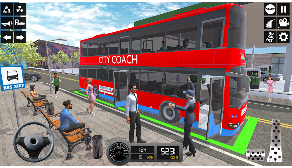 Driving Simulator 3d Bus Games Скриншот 3