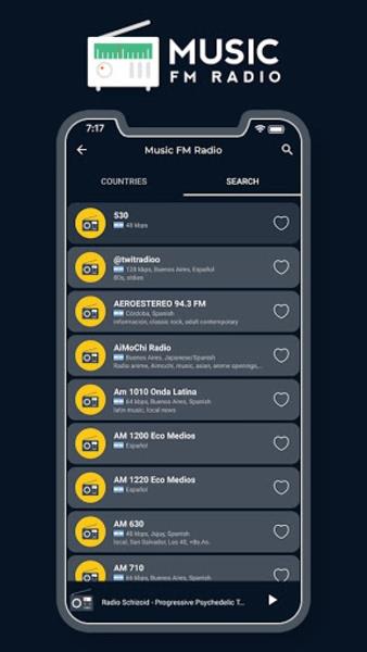 World FM Radio FM Music Player Screenshot 1