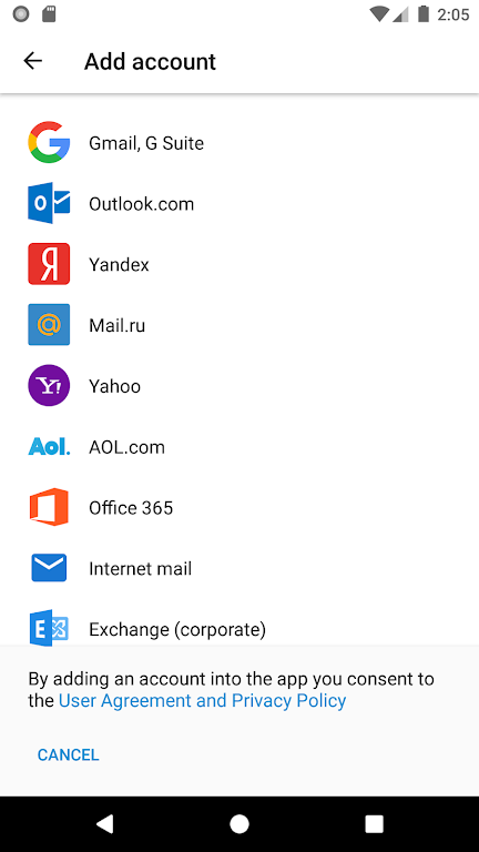 Sugar Mail email app स्क्रीनशॉट 0