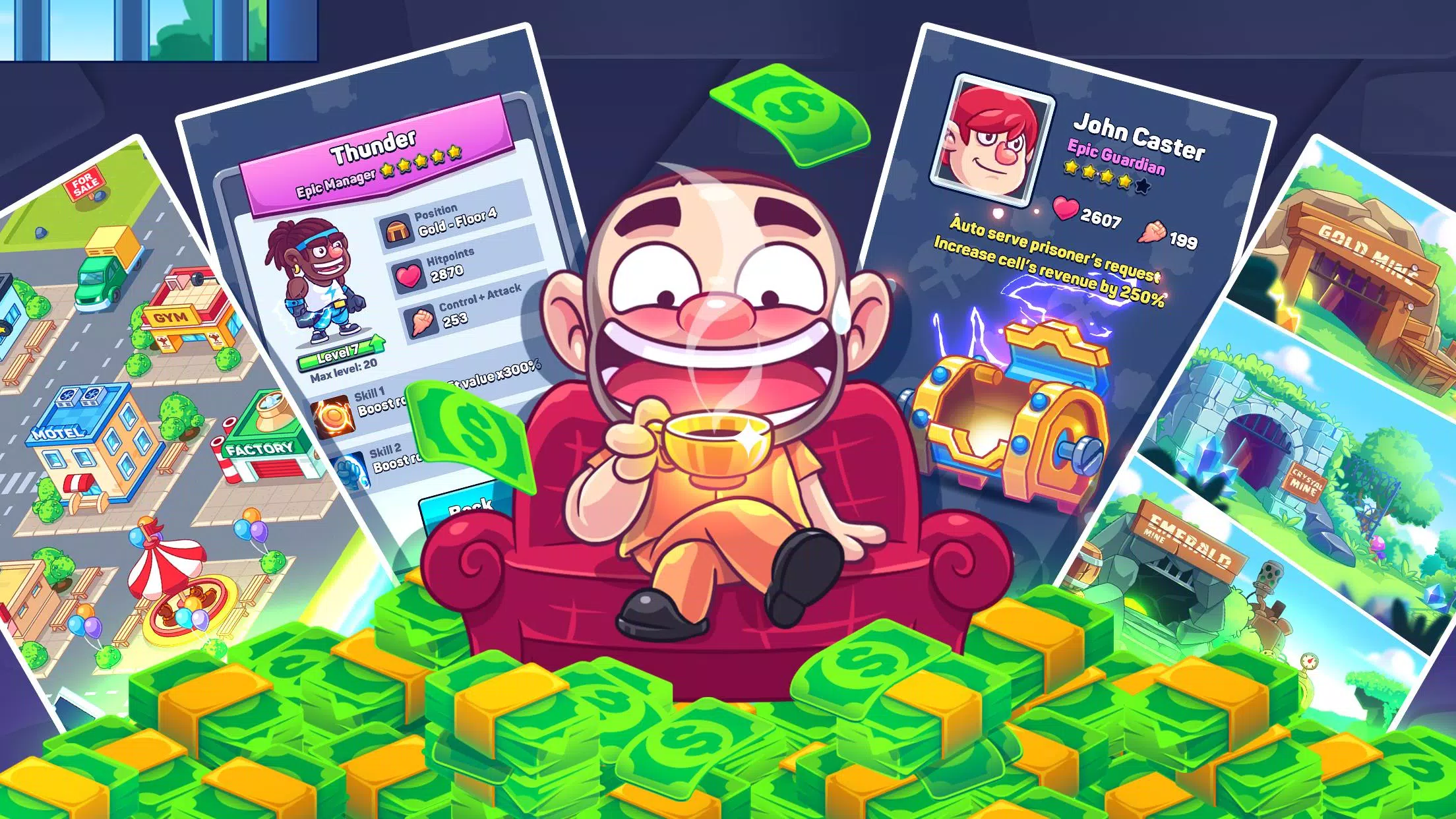 Idle Prisoner  Inc - Mine & Crafting Building 螢幕截圖 2