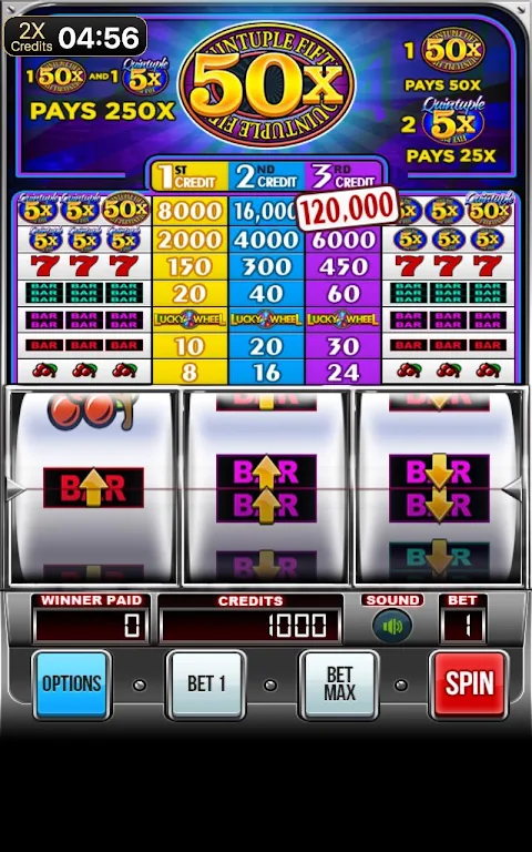 Quintuple 50x Free Slots 螢幕截圖 0