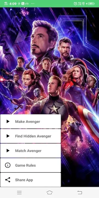 Avengers Cards Flip Game应用截图第0张