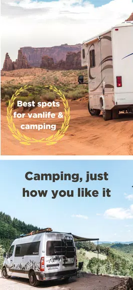 Camping App: StayFree Vanlife Schermafbeelding 2