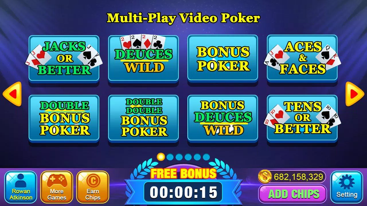 Video Poker Games - Multi Hand Captura de tela 0