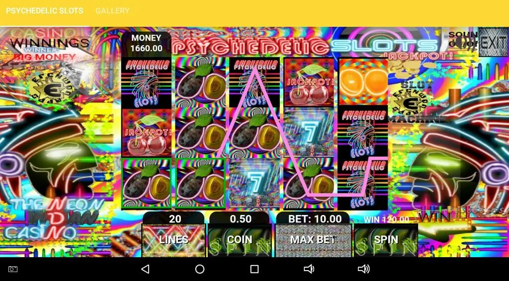 Psychedelic Slots 螢幕截圖 0