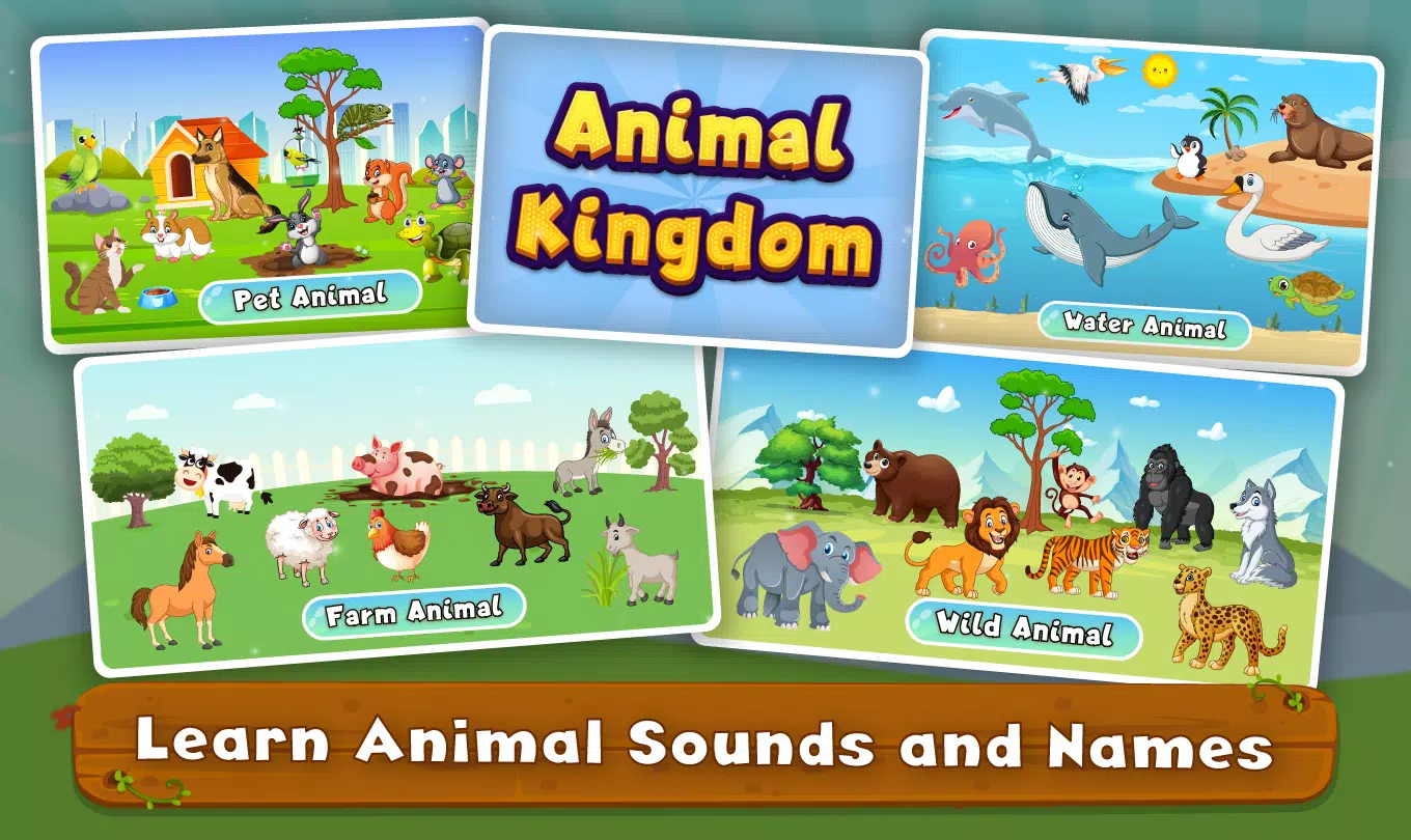 Kids Animal Sounds & Games Schermafbeelding 2