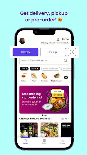 Thrive: Online Food Delivery स्क्रीनशॉट 3