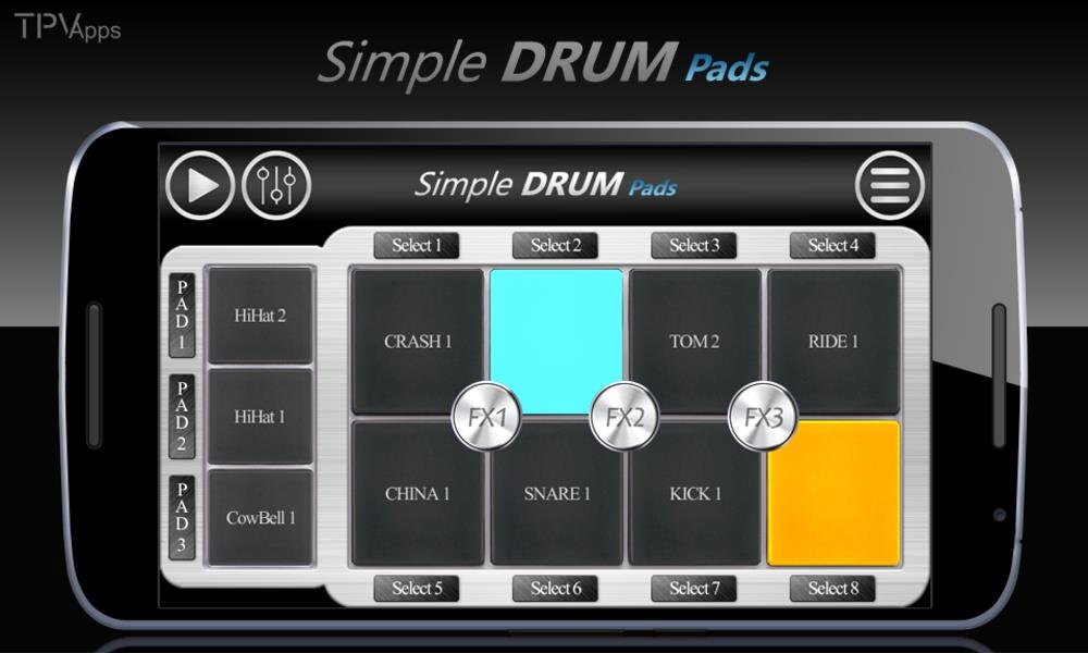 Simple Drums Rock - ドラムセット スクリーンショット 1