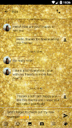 SMS Messages GlitterGold Glass Tangkapan skrin 1