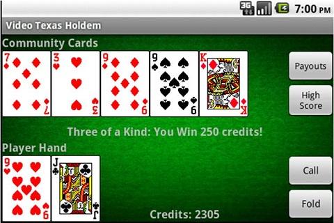 Video Texas Holdem Poker Zrzut ekranu 1