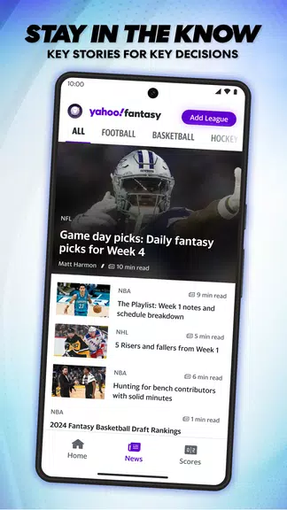 Yahoo Fantasy Football, Sports Tangkapan skrin 3