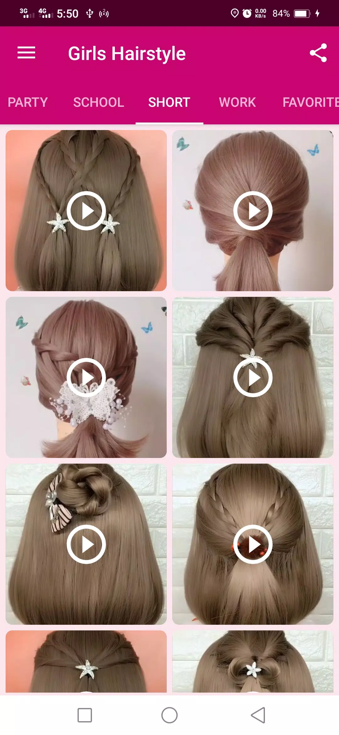 Girls Hairstyle Ảnh chụp màn hình 3