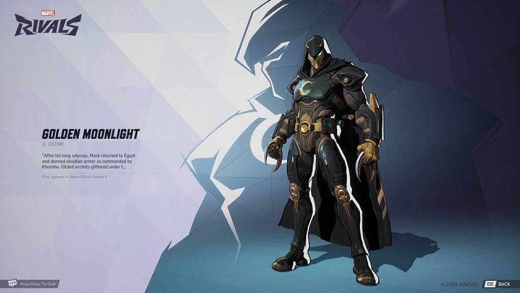 Moon Knight's Golden Moonlight Skin