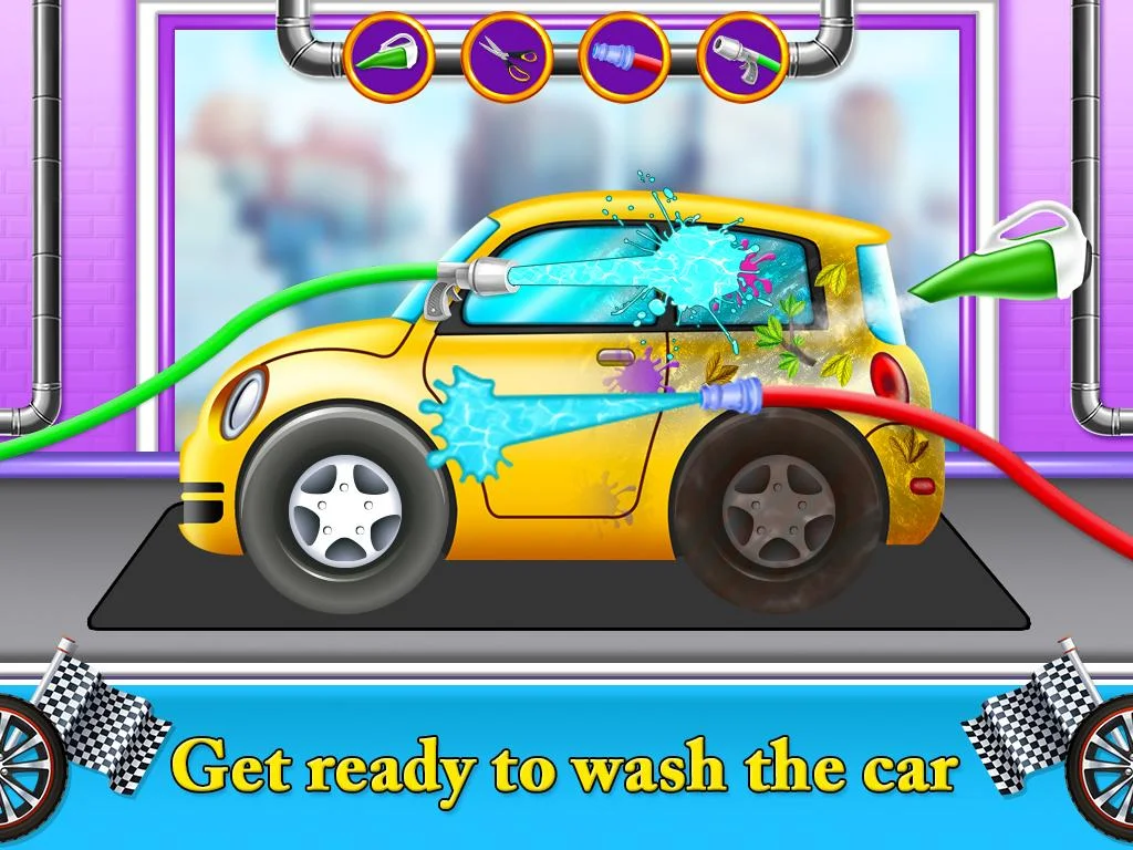 Auto car wash garage game Скриншот 0