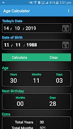 Age Calculator & Horoscope App Captura de tela 0