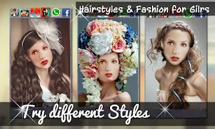 Hairstyles & Fashion for Girls Captura de pantalla 0