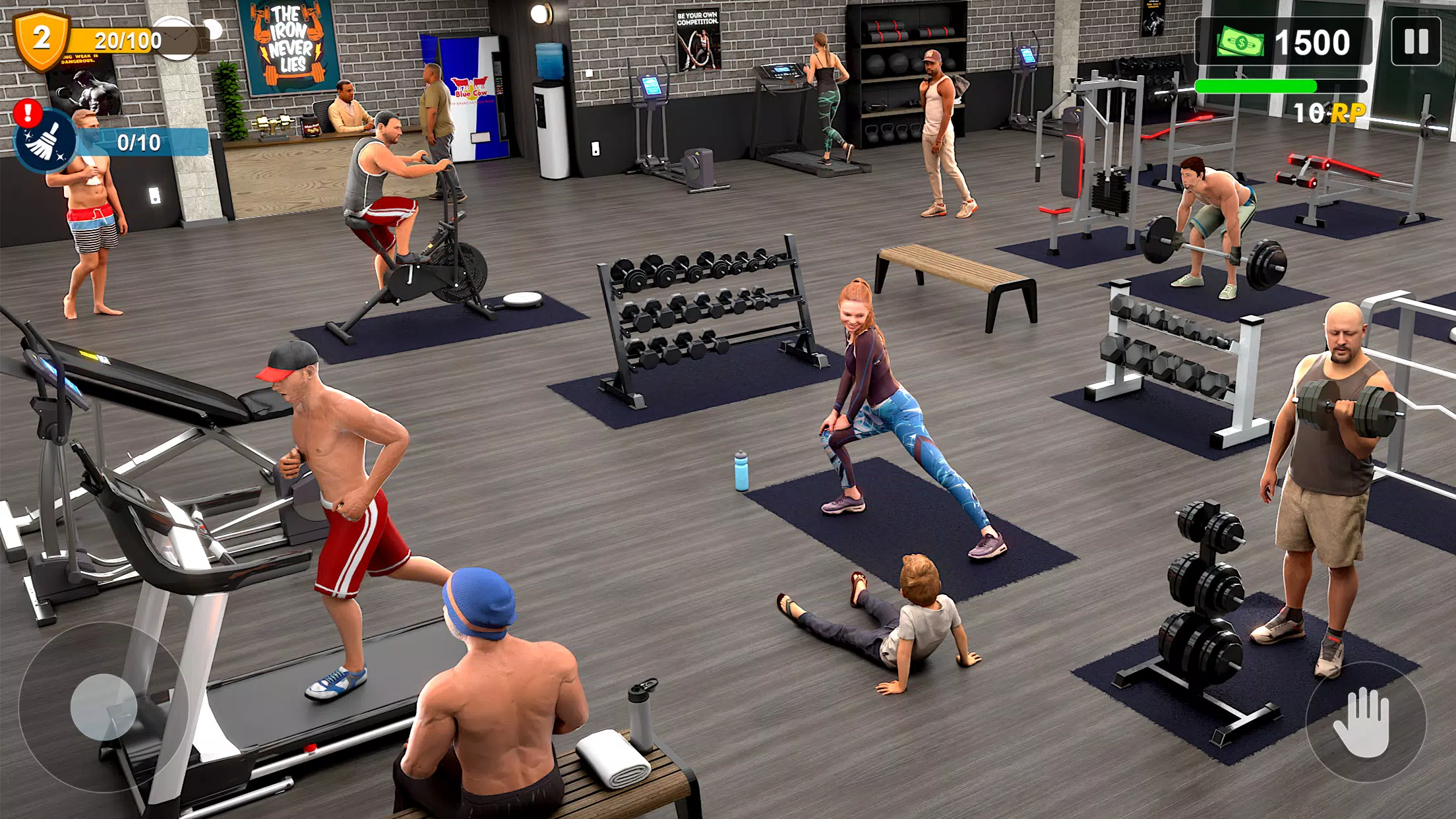 Workout Gym Simulator Game 24 螢幕截圖 1