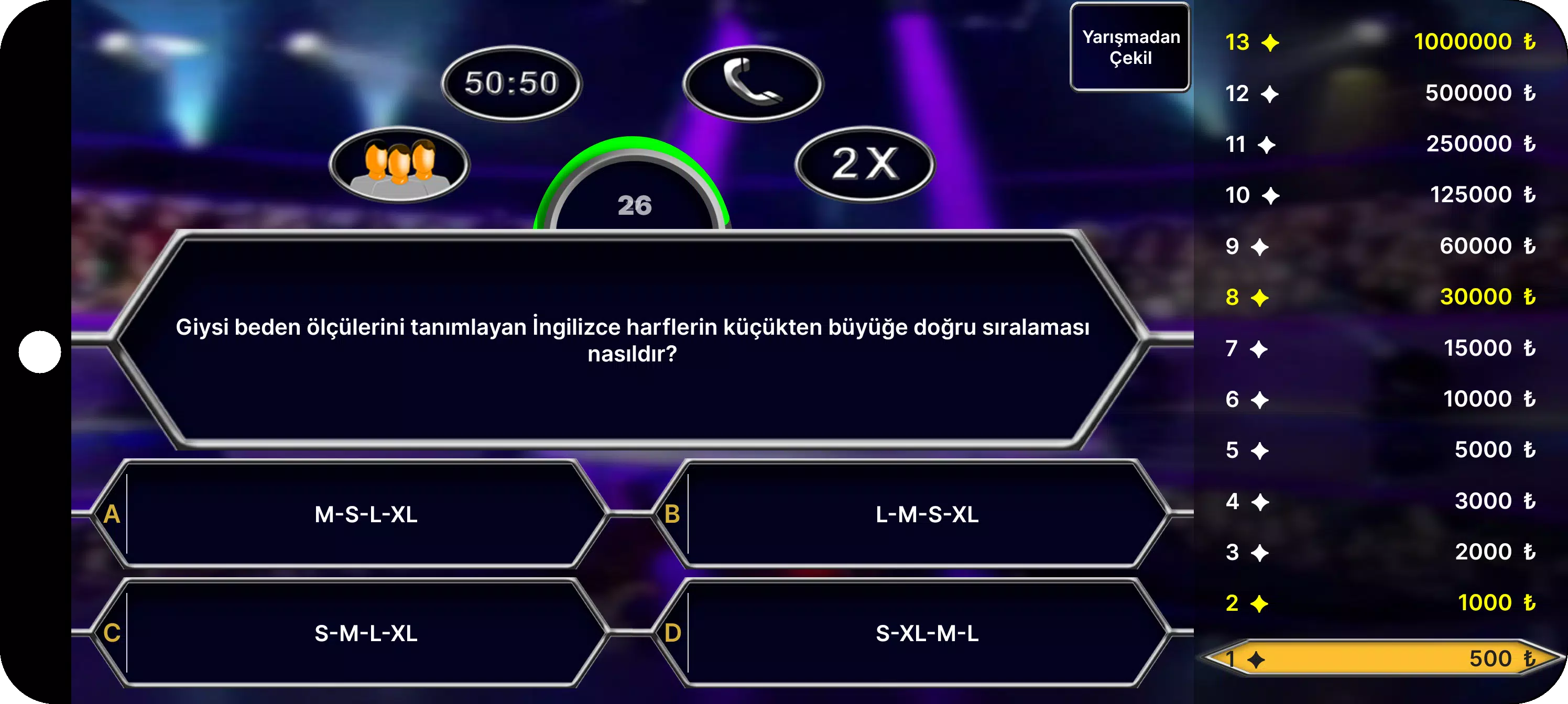 Milyoner Bilgi Yarışması 螢幕截圖 1