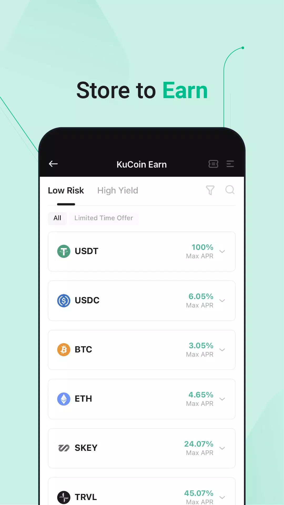 KuCoin: 비트코인 (BTC) 및 암호화폐 구매 스크린샷 3