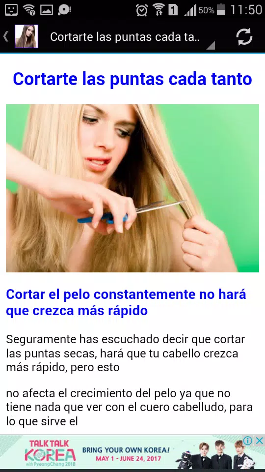 7 tips para cabello perfecto Zrzut ekranu 1