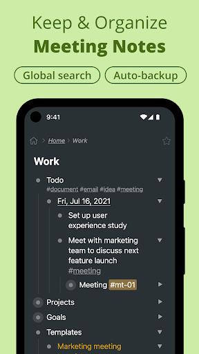 Workflowy |Note, List, Outline स्क्रीनशॉट 0