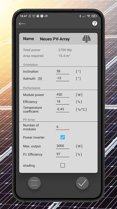 PV Calculator Premium Screenshot 0