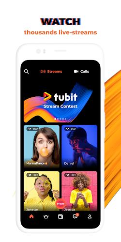 Tubit: Live Stream Video Chat স্ক্রিনশট 0